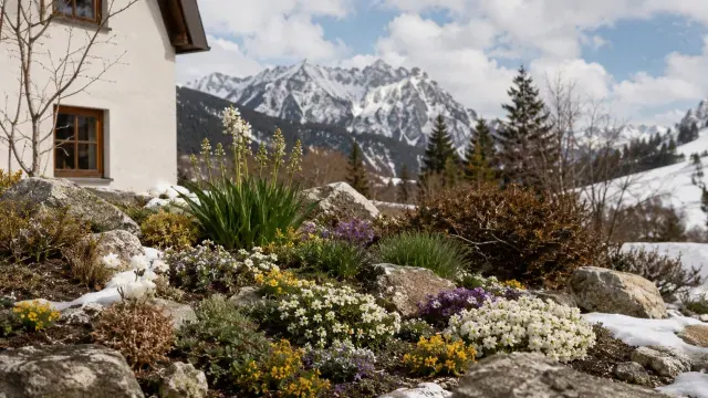 Garten in hoehenlagen alpen