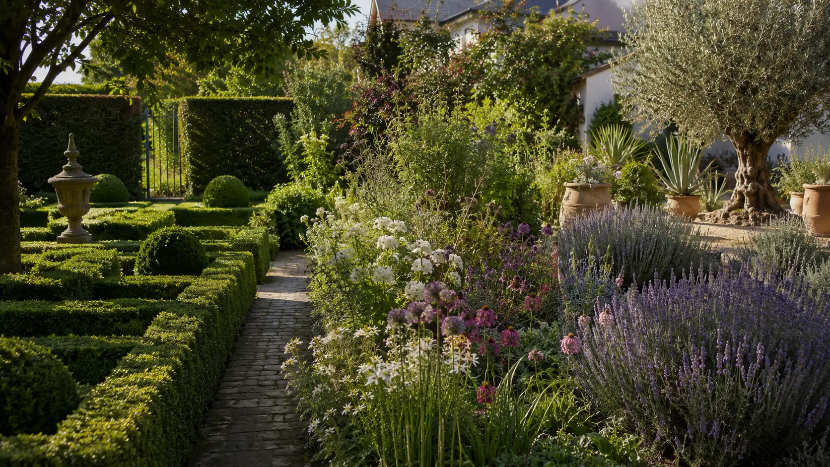 Unterschiedliche Gartenstile - von formal bis naturnah - im Vergleich