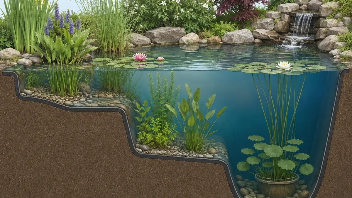 Gartenteich anlegen: tiefen