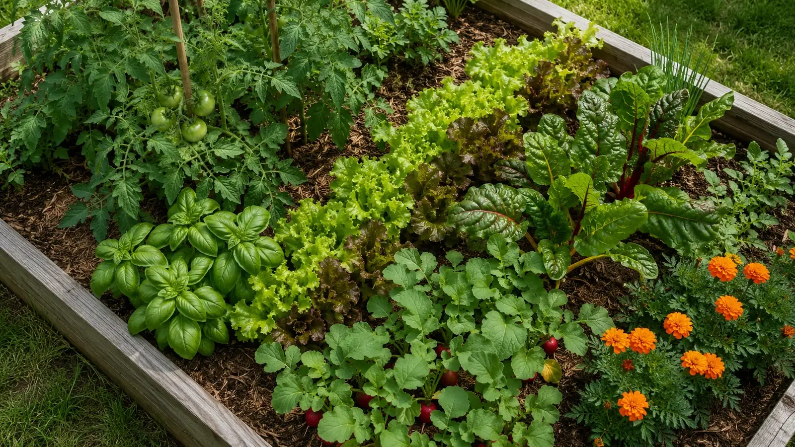 Hochbeet bepflanzen im Garten