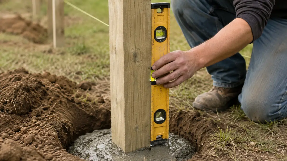 Holzzaun selber bauen: pfosten