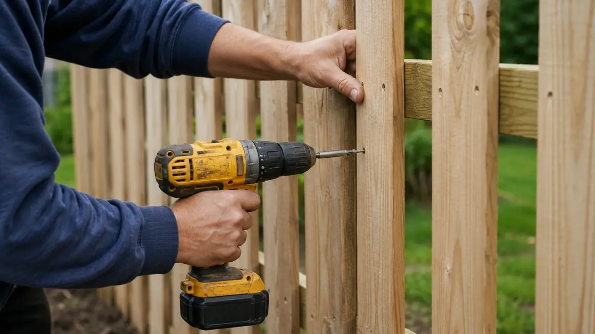Holzzaun selber bauen: latten