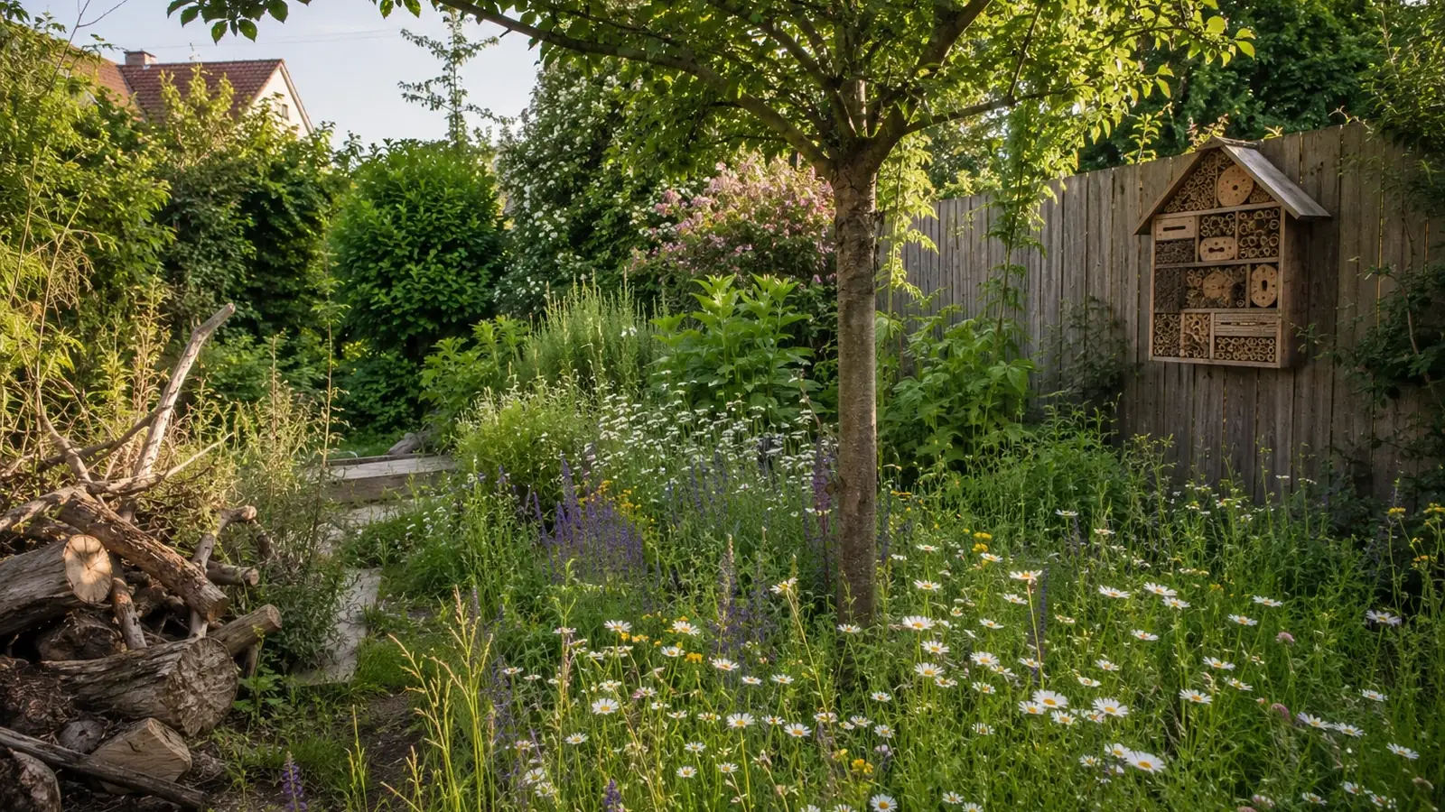 Insektenfreundlicher Garten im Garten