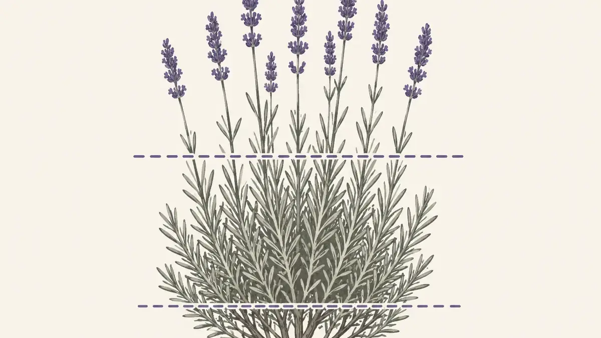 Lavendel pflegen und schneiden: schnitt-schema