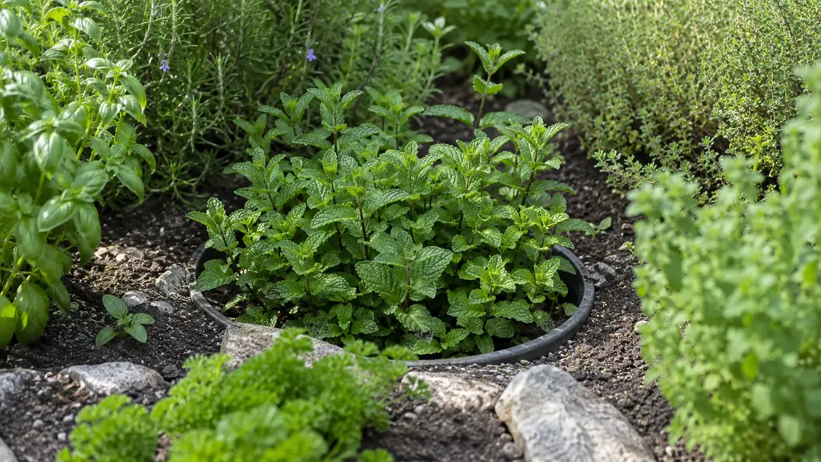 Minze im Garten - wuchsfreudig und aromatisch