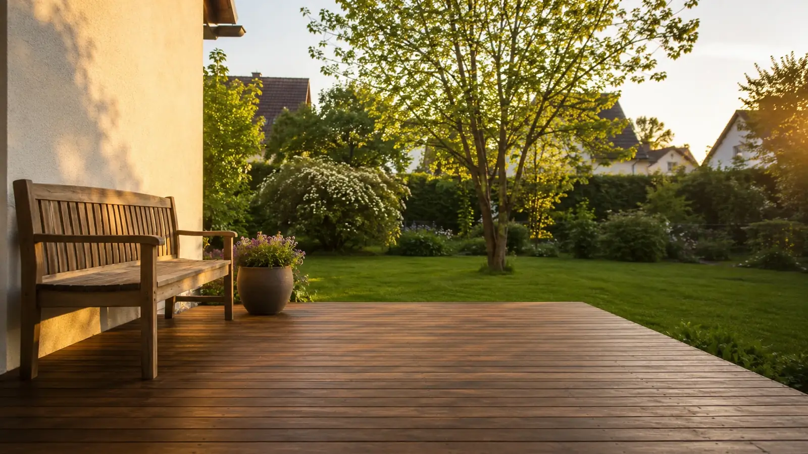 Terrasse anlegen Anleitung im Garten